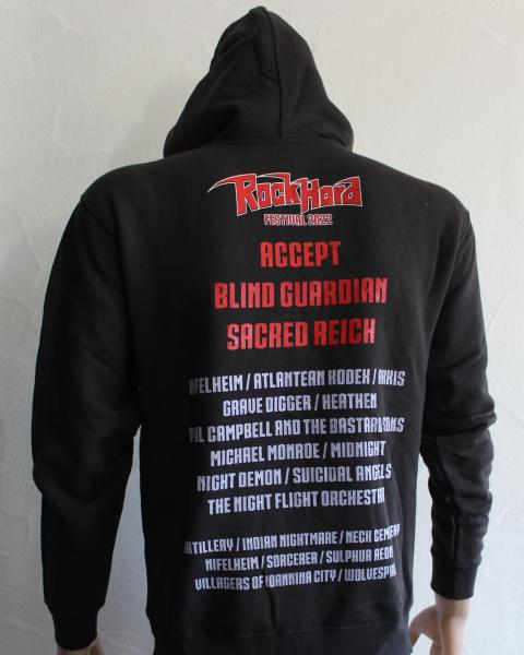 Metal Attack Merch Shop -Rock Hard Festival 2024 - ZIP Hood Amphitheater Gelsenkirchen - Front